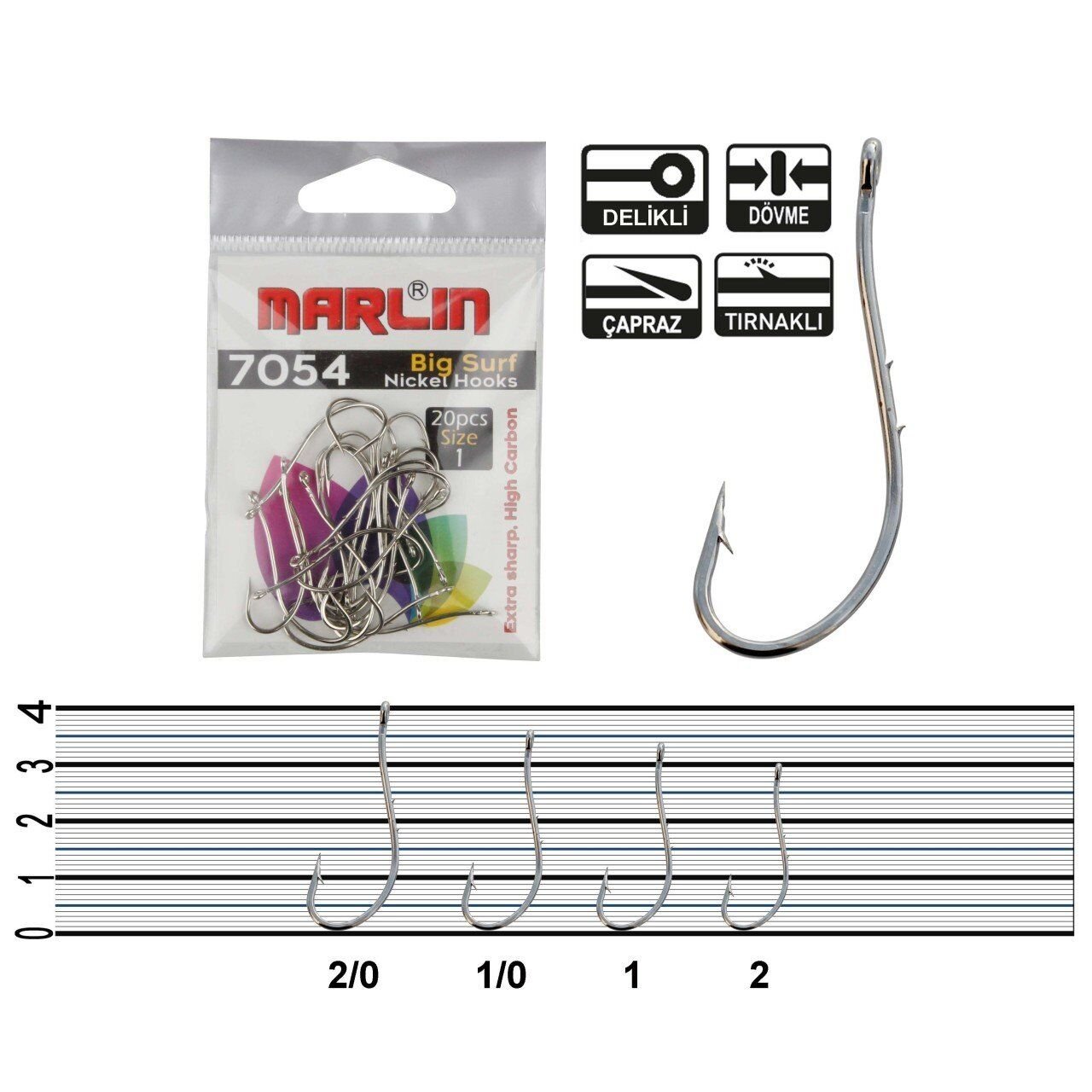 Marlin V7054 Big Surf HC Nickel İğne