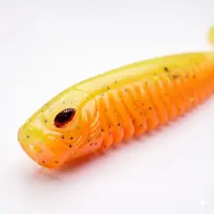 Biteon Rib Worm  120 mm/4,7 inç 8 g - 4 adet/paket. 25 Orange Ray