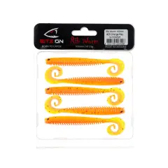 Biteon Rib Worm  120 mm/4,7 inç 8 g - 4 adet/paket. 25 Orange Ray