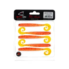 Biteon Rib Worm  120 mm/4,7 inç 8 g - 4 adet/paket. 29 motor oil red