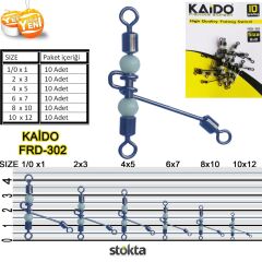 Inox Boncuk Uzun Bilyalı 3lü Fırdöndü 10'lu
